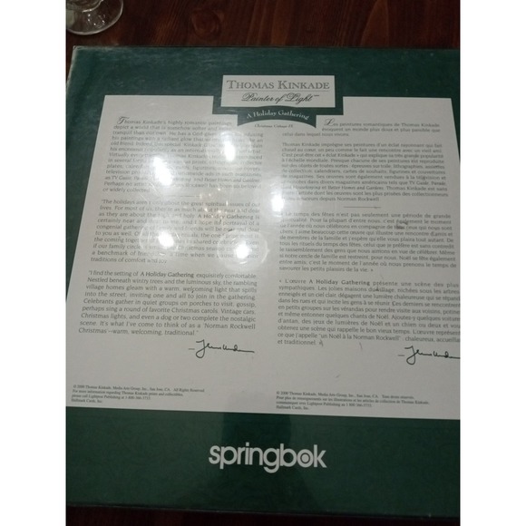 Springbok 2000 Piece Puzzle Thomas‎ Kinkade A Holiday Gathering Christmas New! - Picture 6 of 7